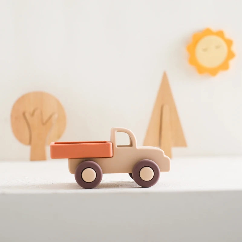 Baby Silicone Teether Cartoon Car