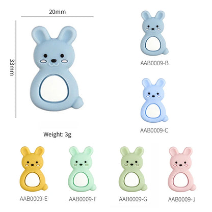 I Love Mom Dad Silicone Beads