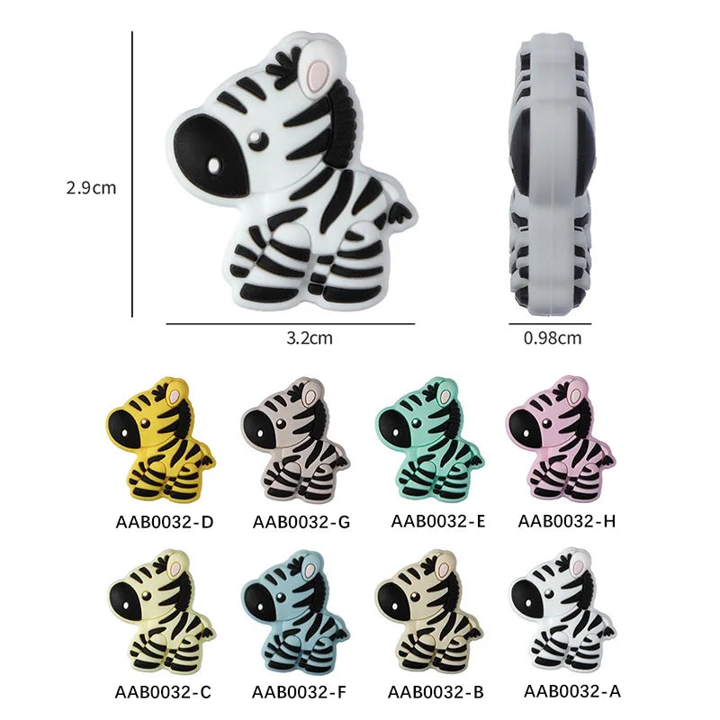 I Love Mom Dad Silicone Beads