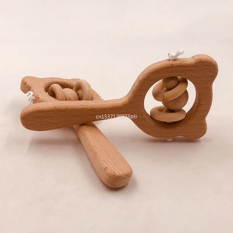 Wood Teether Rabbit Owl