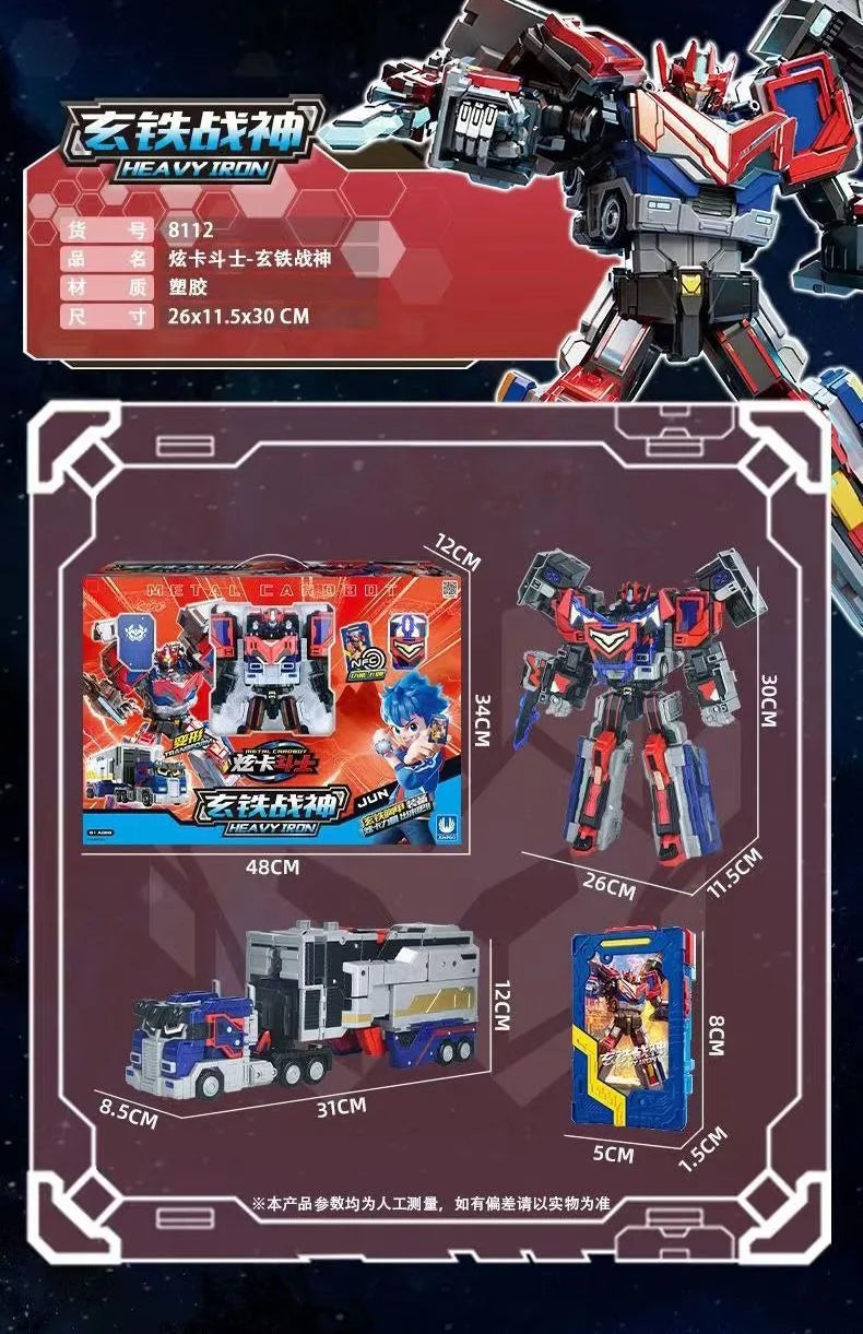 Metal Cardbot Transforming Mecha Robot