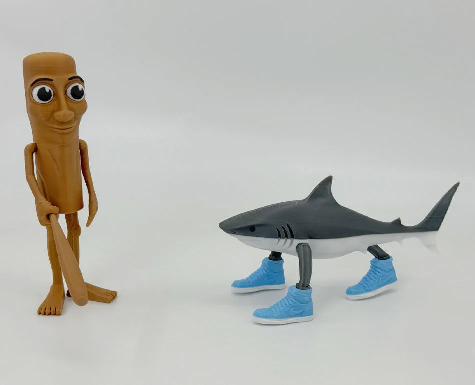 Shark Figurine Tungtungsahur Figure Funny Doll