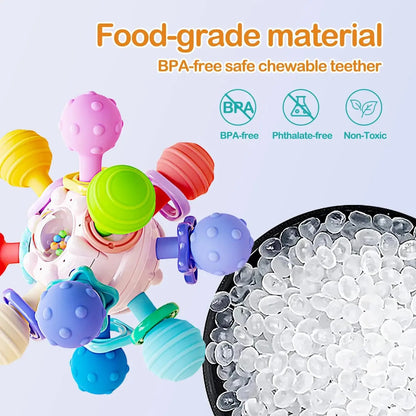 Silicone Baby Rattle Balls