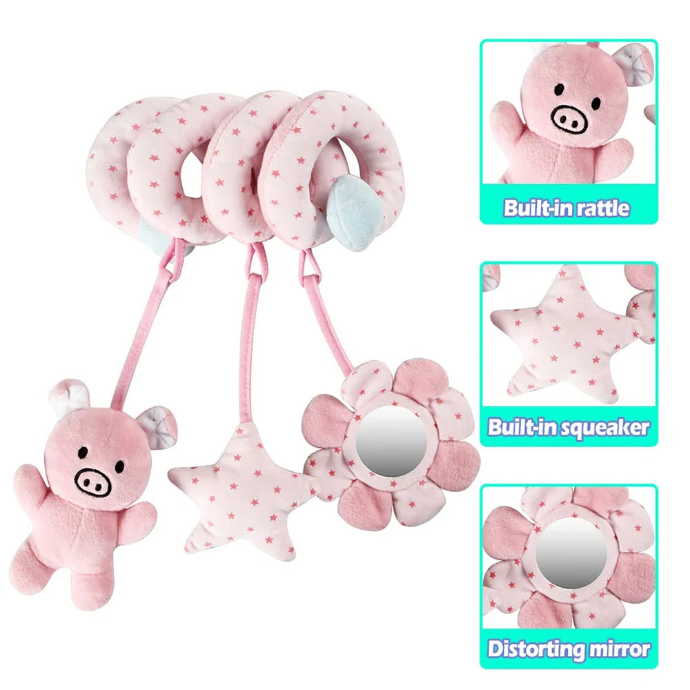 Sensory Baby Plush Rattle Toy