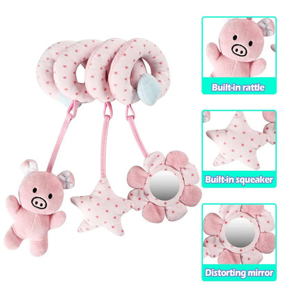 Sensory Baby Plush Rattle Toy