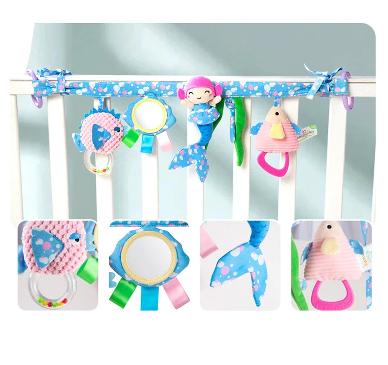 Sensory Baby Plush Rattle Toy