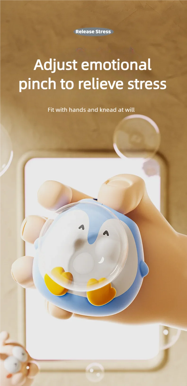 Cute Animal Spitting Bubbles Squish Squeeze Toy