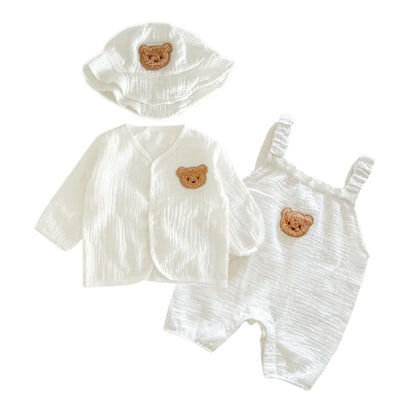 3Pcs Muslin Baby Jumpsuit