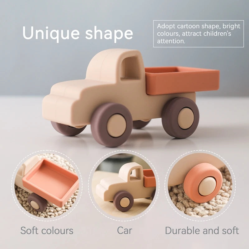 Baby Silicone Teether Cartoon Car