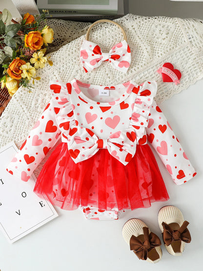 2Pcs Newborn Infant  All Seasons Baby Girls Rompers