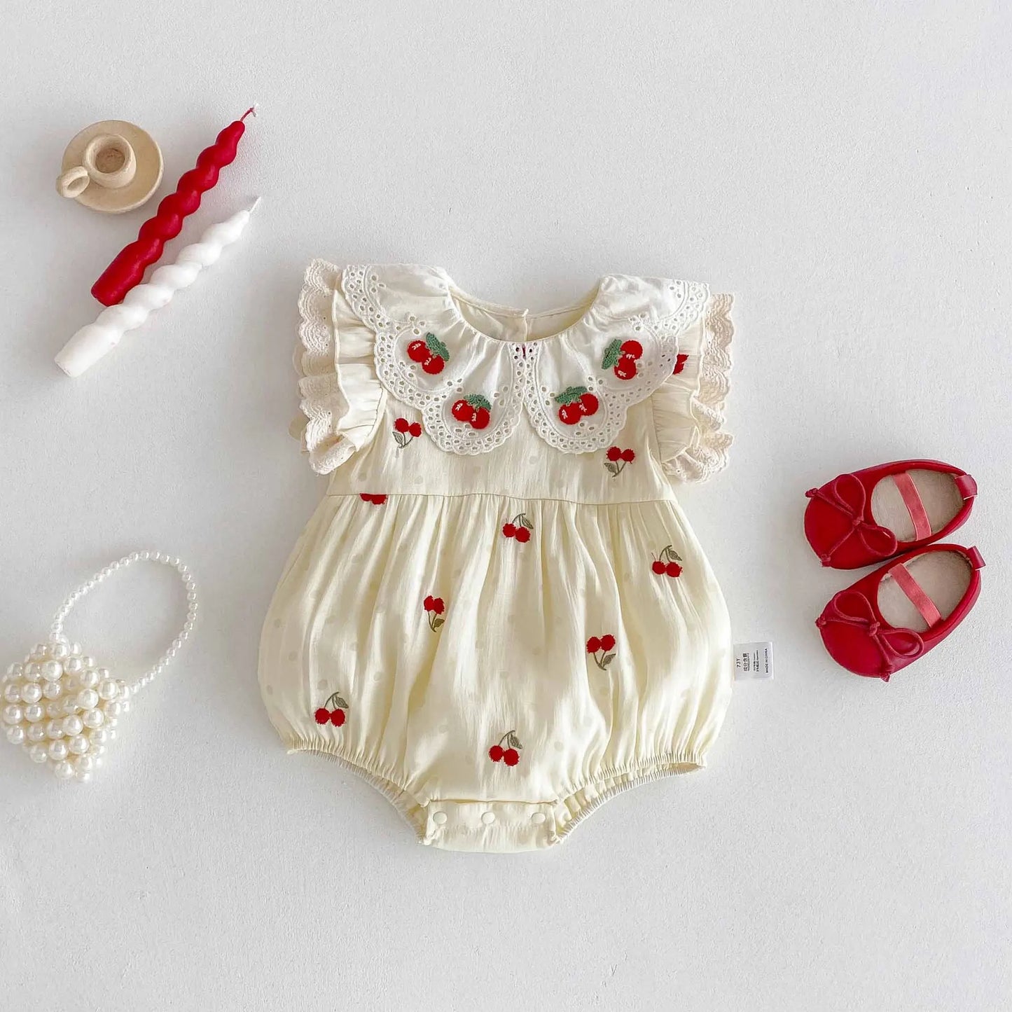 Baby Clothes Lace Collar Bodysuit