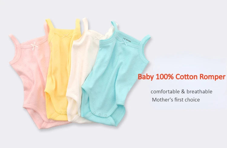 Baby Cotton Sleeveless Rompers