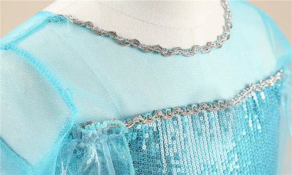 Girls Snow Queen Elsa Kids Costumes