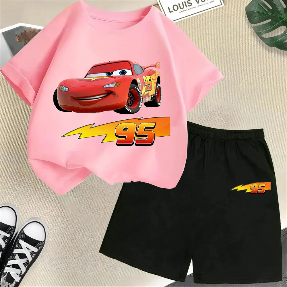 2025 Disney Cars Kids T-shirt Set