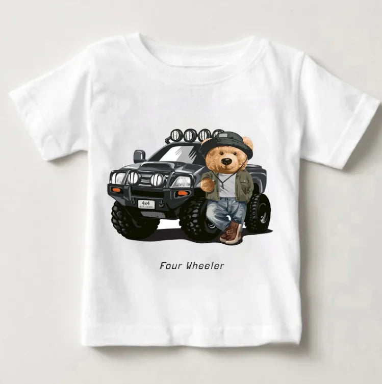 Cute Bear Boys Girls T-shirt