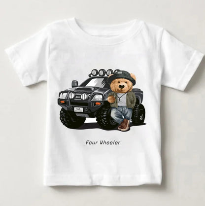 Cute Bear Boys Girls T-shirt