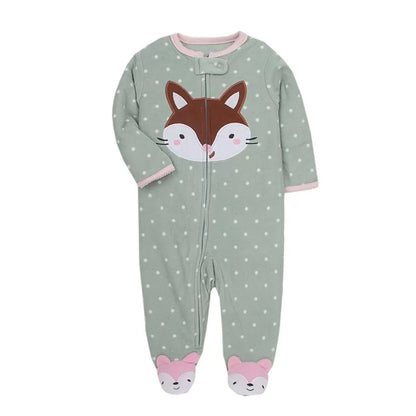 Winter Warm Newborn Romper Pajamas