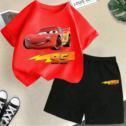 2025 Disney Cars Kids T-shirt Set