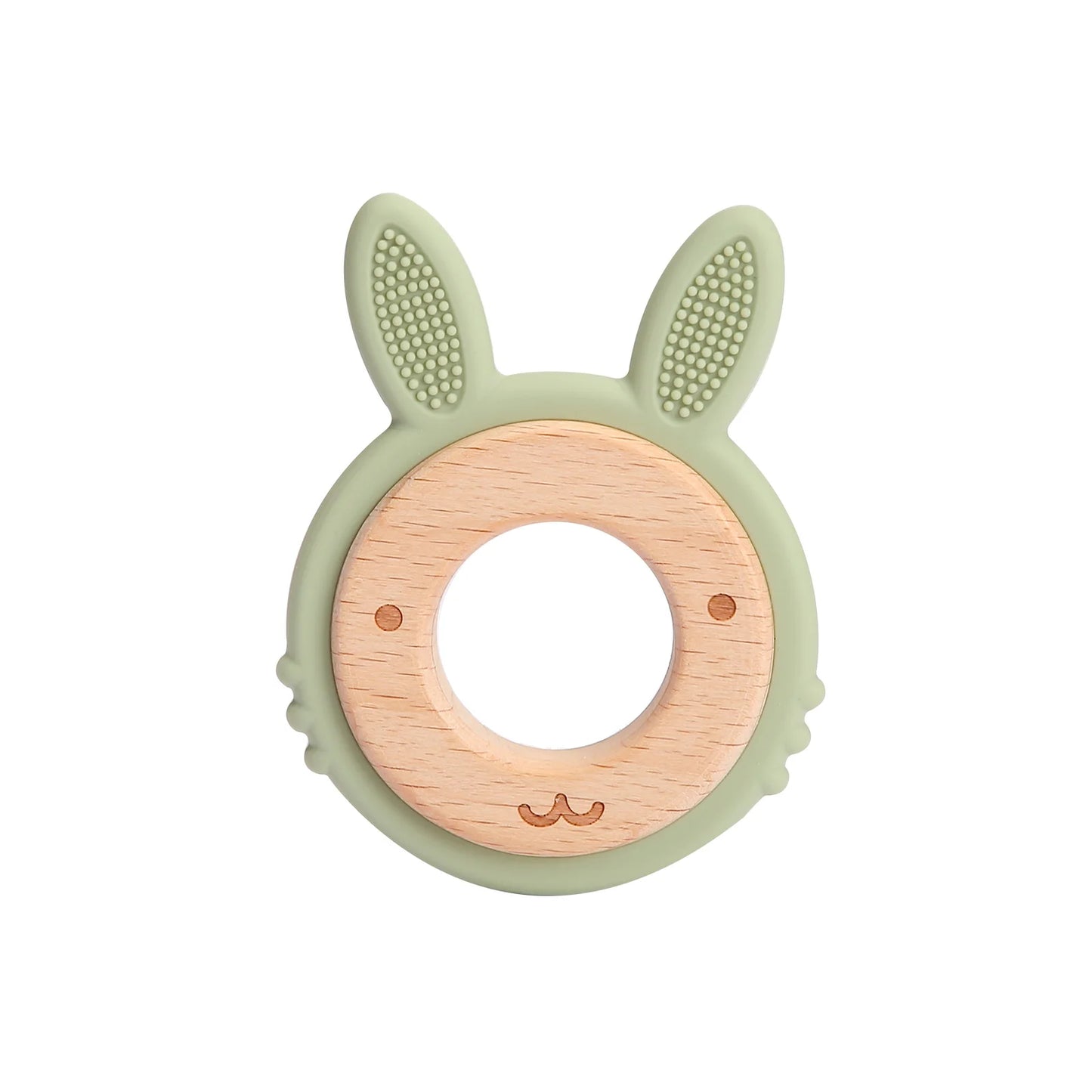 Silicone Wood Ring Teether