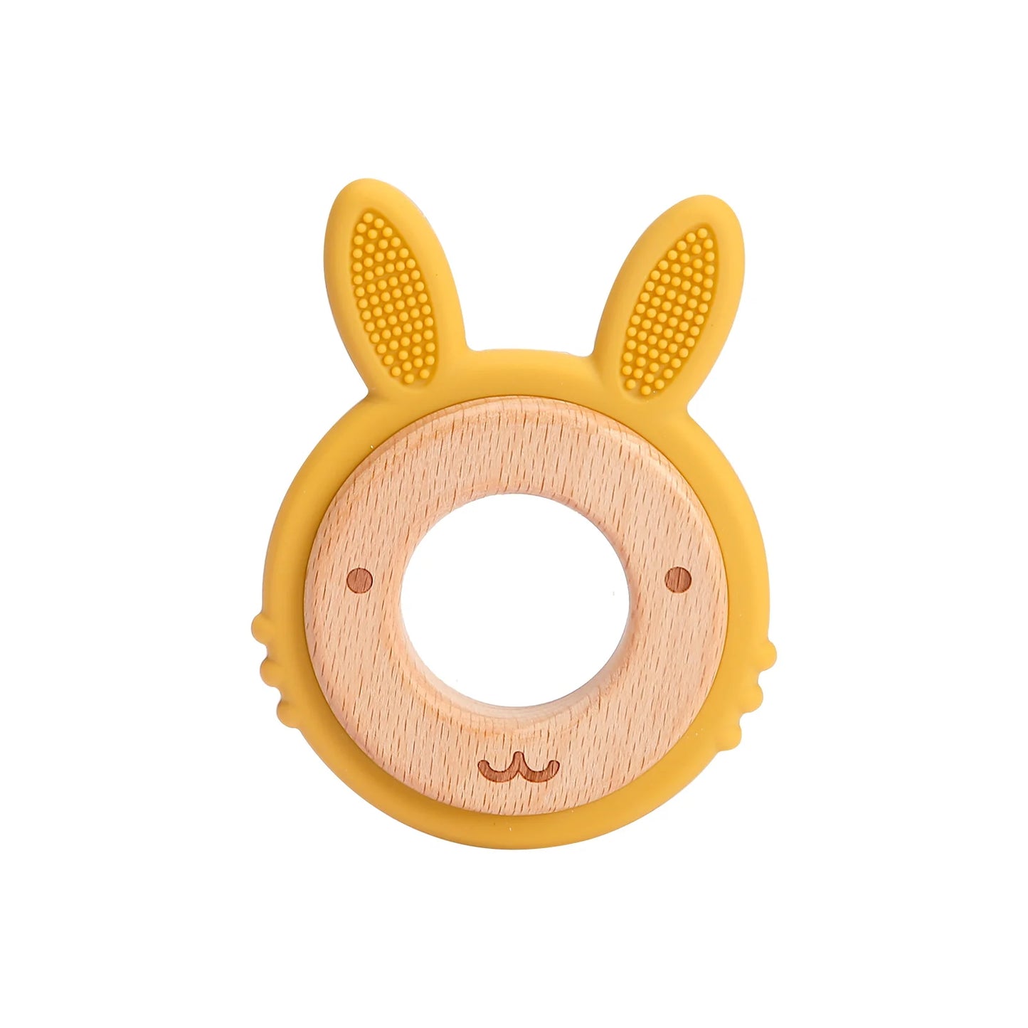 Silicone Wood Ring Teether