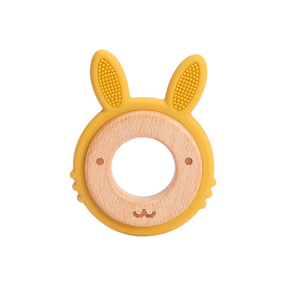 Silicone Wood Ring Teether