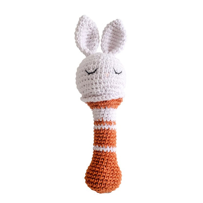 Crochet Animal Bear Rattle Toy