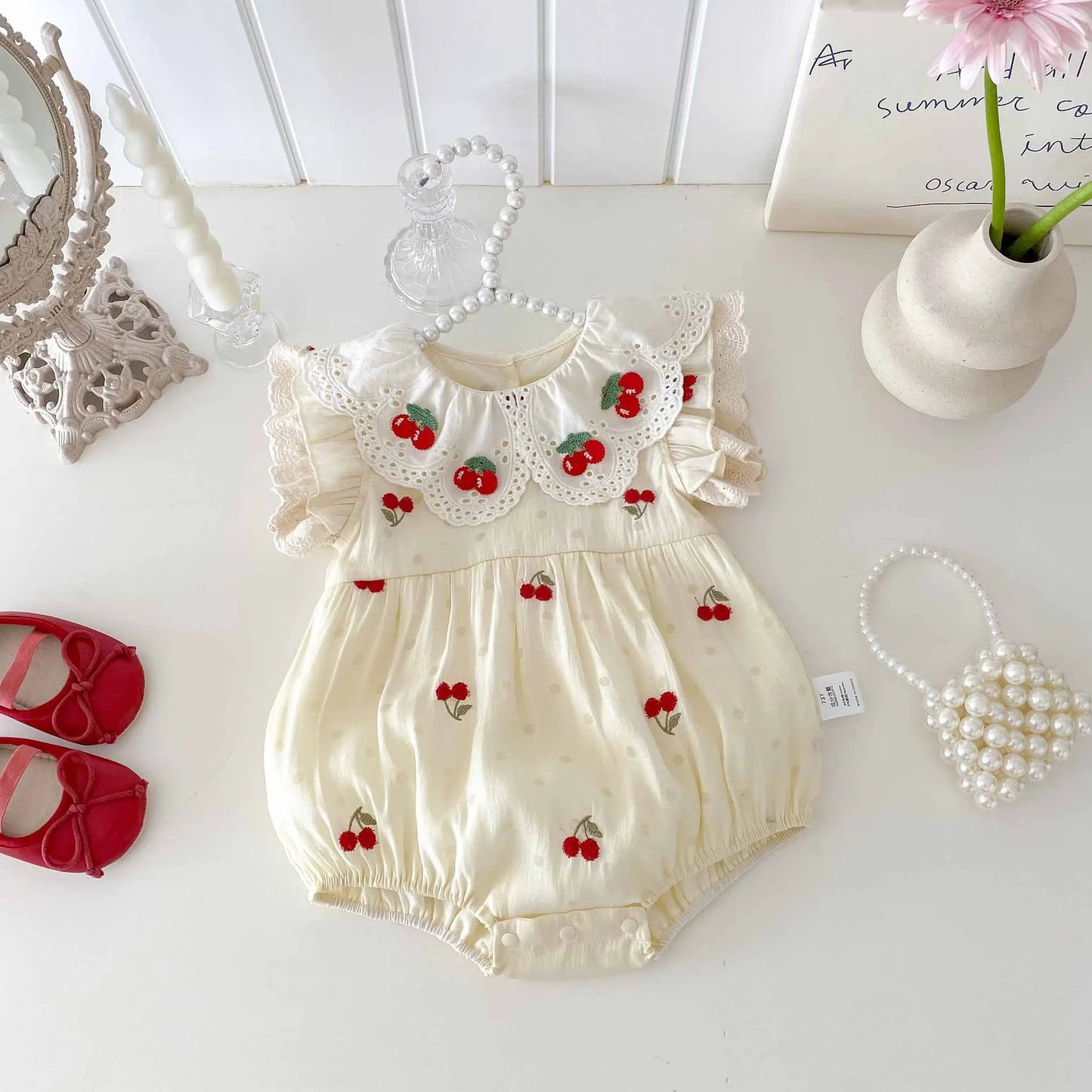 Baby Clothes Lace Collar Bodysuit