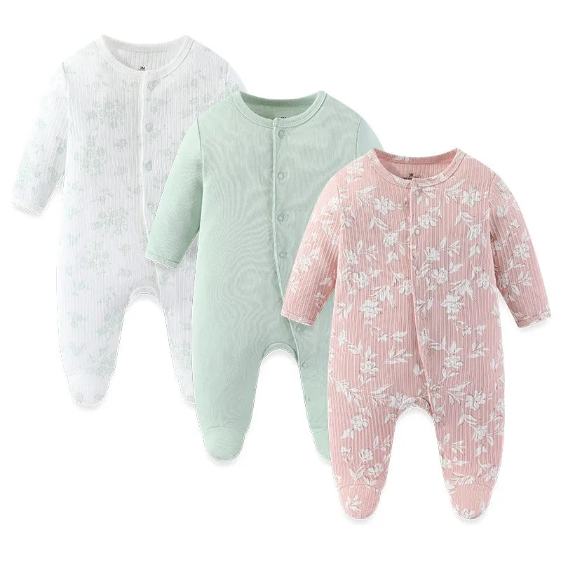 3PCS/Set Autumn Unisex Baby Rompers